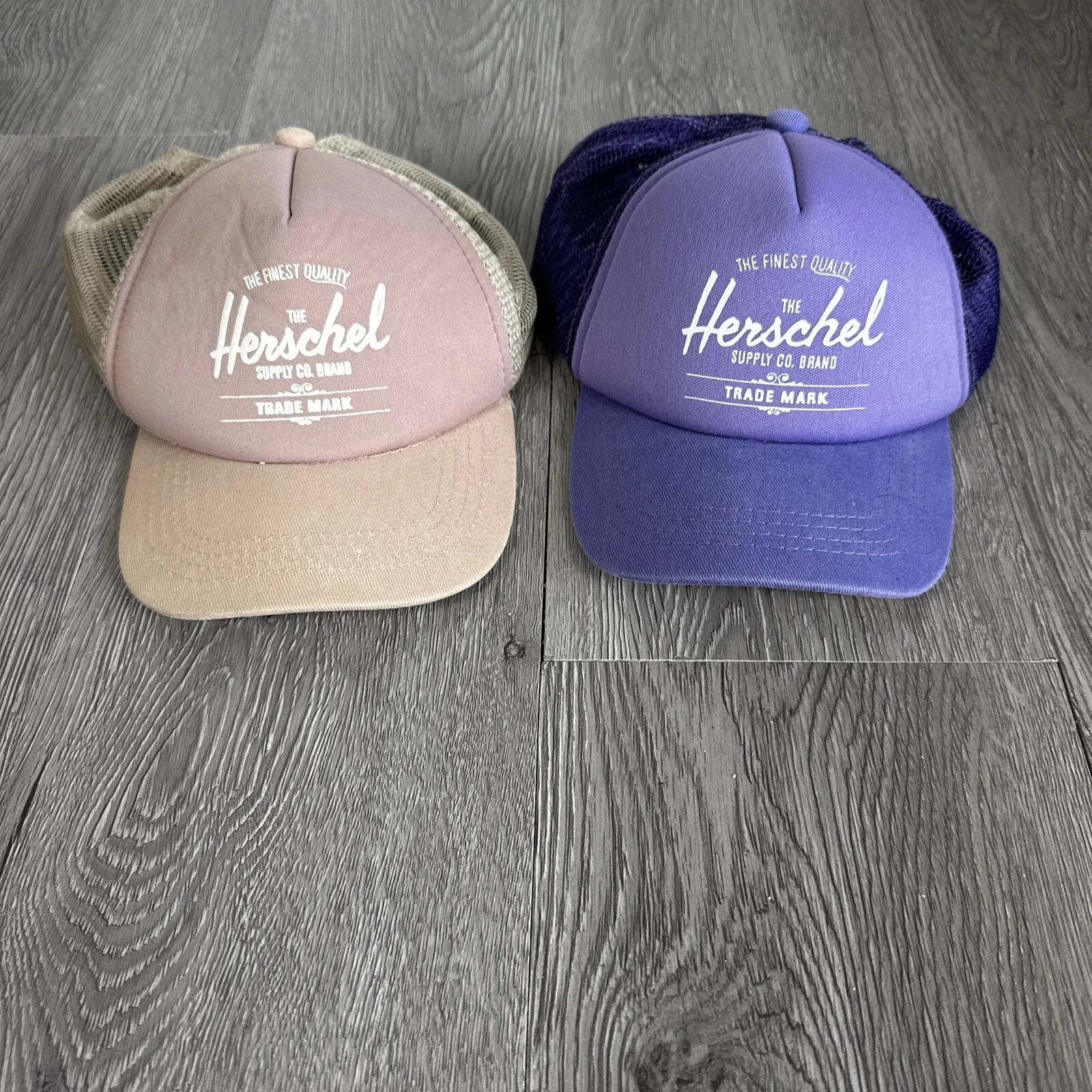 Herschel Supply Co. Size 6-18M Baby Whaler Mesh Snapback Cap in Rose/Puple Lot 2