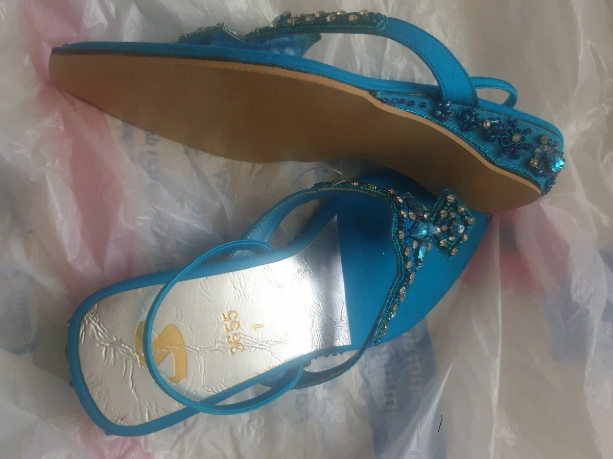 Turquoise embellished hotsell sandals