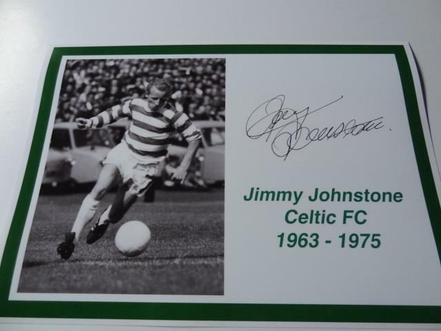スポーツ CorinthianProStars JimmyJohnstone Celtic CELTIC FC LEGEND JIMMY JOHNSTONE SIGNED REPRINT EXCLUSIVE A4