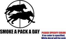 SMOKE A PACK A DAY Graphic Die Cut decal sticker Car Truck Boat Window Bumper 6"