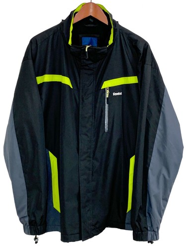 Reebok Mens XL Black Gray Green Accent 