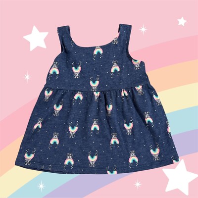 Disney X Jumping Beans Baby Girls Minnie Mouse Rainbow Tank Top Size 24 Months