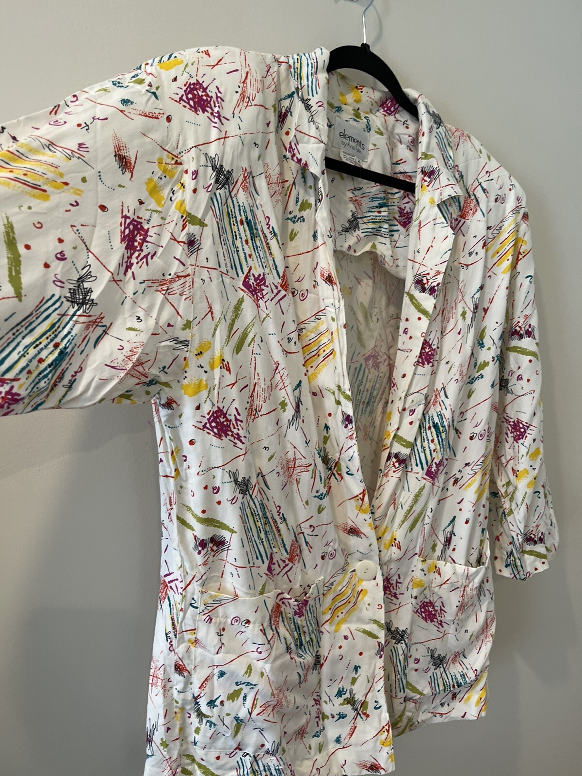 Elements Geometric Lightweight Blazer - Oversized… - image 2