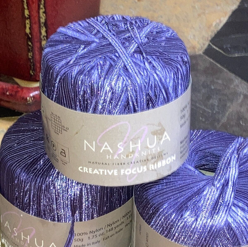 Creative Focus Ribbon Nashua yarn 100% Nylon-50g-148yd Weave-Knit-Craft 1/4"