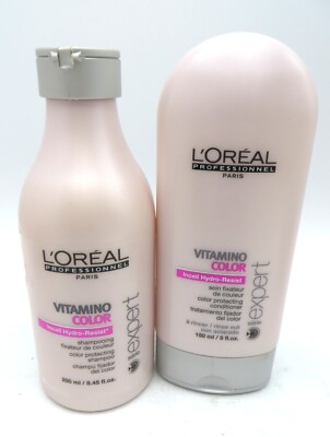 L'OREAL VITAMINO COLOR INCELL SHAMPOO 8.45 oz & CONDITIONER 5 oz Duo!