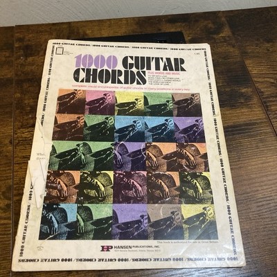 1000 Guitar Chords Plus Words and Music Hansen Publications 1967 Vtg Songbook