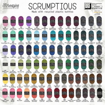 Scheepjes Scrumptious, 100 g, verschiedene Farben