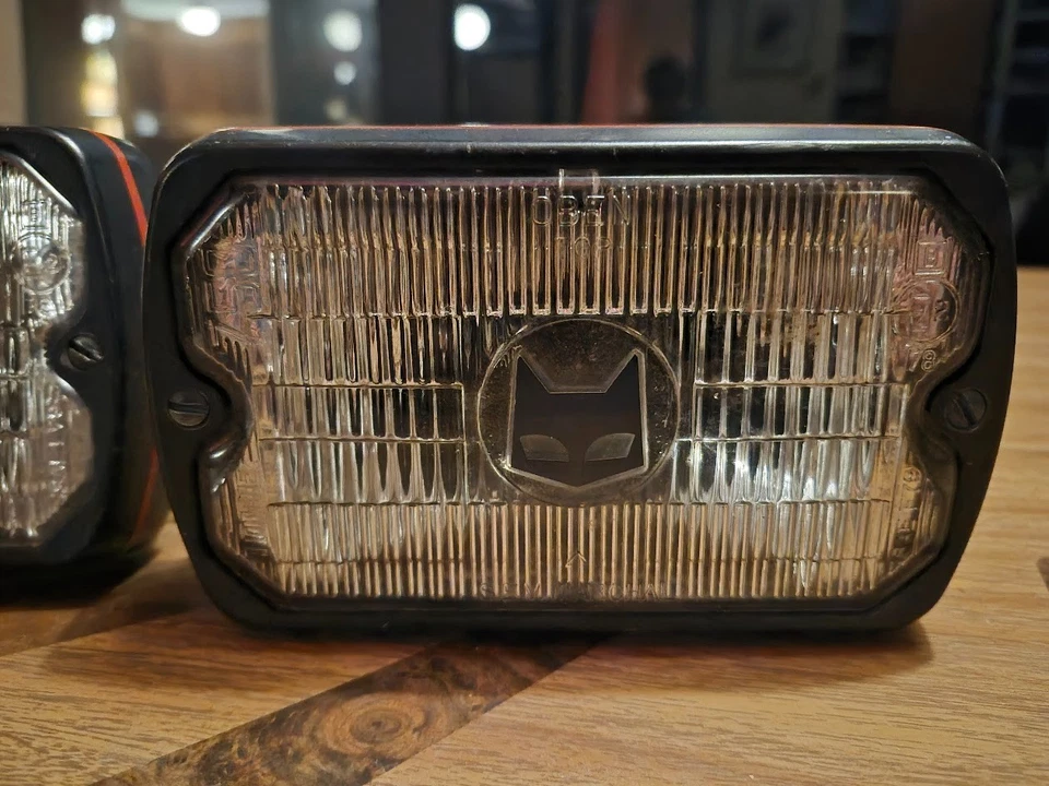 Pair MARCHAL SEV 750 759 Square Fog Lights Wagoneer Mustang - Image 2 of 4