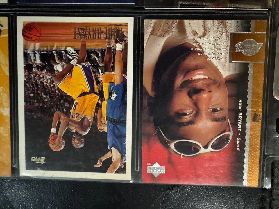 Lote de 10 cartões de basquete Kobe Bryant (cartões de novato NBA RC) lote de 10 Fleer Topps - Imagem 4 de 4