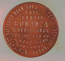 Las Vegas Nevada Patrick Mint token - Bonanza Maintenance *