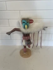 Dancing Eagle Kachina Doll- Signed In Numbered-9” Tall-READ