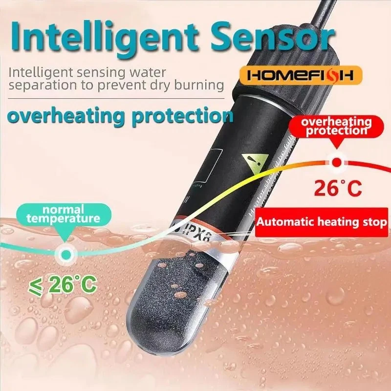 USB Mini Aquarium Fish Tank Heater Thermostat Submersible Heater LED Heating Rod