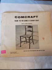 Comcraft How to Re-cane a Chair Seat 1958, Booklet O12