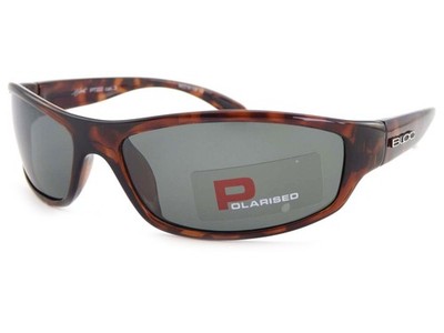 Bloc Hornet Polarized Sunglasses Shiny Brown Tortoise w/ Green CAT.3 Lenses PT22