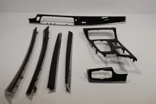 2011-2016 BMW 528i F10 DASH INTERIOR TRIM BEZEL COVER SET WOOD BURR WALNUT OEM