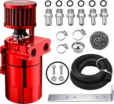 EVIL ENERGY Oil Catch Can Universal Baffled Catch Can Kit with Breather Filter