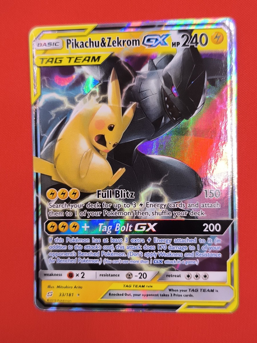 ポケモンカードゲーム Pikachu&Zekrom GX 240 HP TAG TEAM UR ポケモンカードゲーム Pikachu&Zekrom GX 240 HP TAG TEAM UR