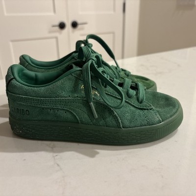 Puma Child's Size 13.5 C Suede Haribo Green Shoes Sneaker 384004-01