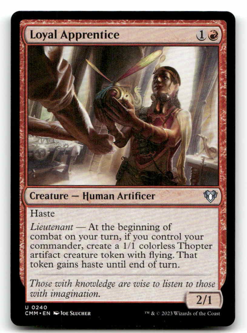 Loyal Apprentice Commander Masters 240 NM Magic