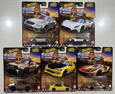 NEW 2025 Hot Wheels Boulevard #126 - #130 Altezza, TRD, Mercedes