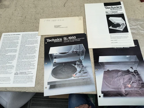 Technics SL-1950 Turntable Owners Manual