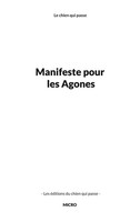 Le Chien Qui Passe | Manifeste Pour Les Agones | Taschenbuch | FranzöSisch