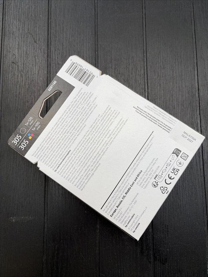 HP 305 Noir/Cyan/Magenta/Jaune Cartouches d'Encre (6ZD17AE) - Photo 2/2