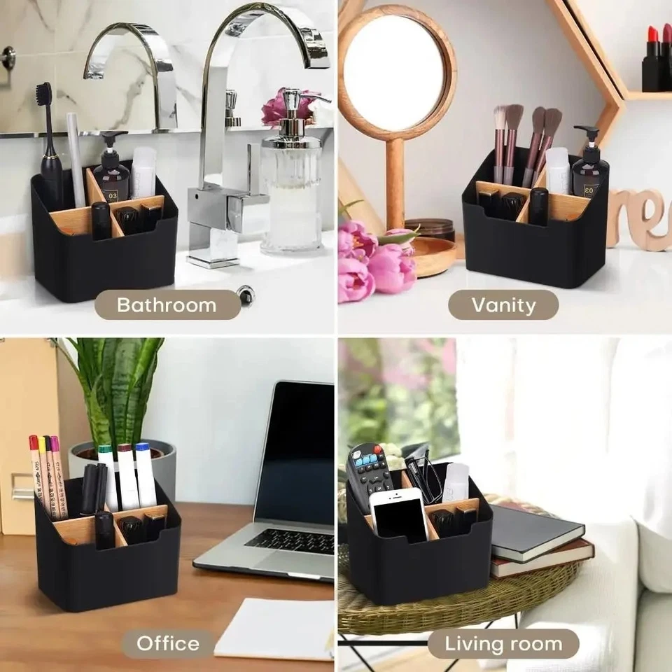 Multipurpose Desktop Storage Box TV Remote Control Holder Organizer - Image 2 of 4