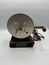 Vintage J.H. Bunnell & Co Teletypesetter Tape Winder Ticker Take Up Reel Works!
