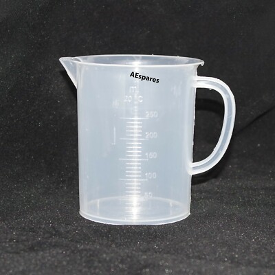 Neu 250ml Transparenter Kunststoffbecher Flüssigkeitsmesskanne Mit Griff S2u