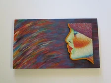 THOMAS PARKER PAINTING PORTRAIT SCULPTURE FEMALE EXPRESSIONIST POINTILLIST RARE