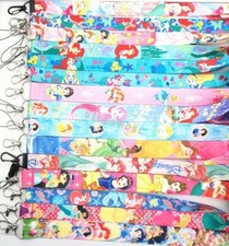 lot cartoon mermaid princess Neck Straps Key Chains Lanyard ID Holder A73