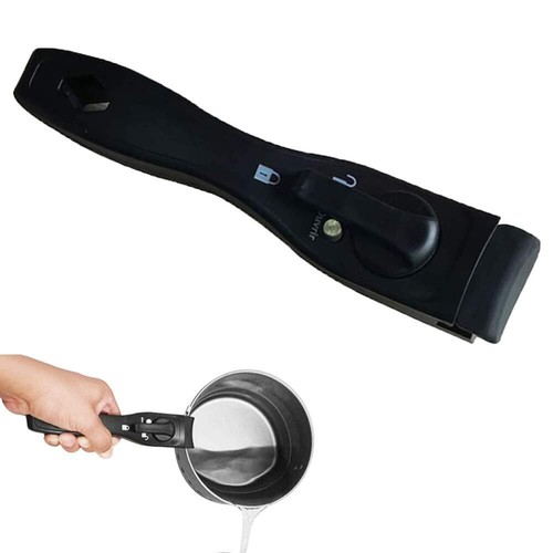 Poignée Amovible Universelle Pour Casseroles - Bois Et Silicone, Sécuritaire Et Anti-Brûlure