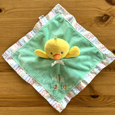 Magic Years Yellow Ducky My First Easter Lovey Security Blanket Square Baby Toy