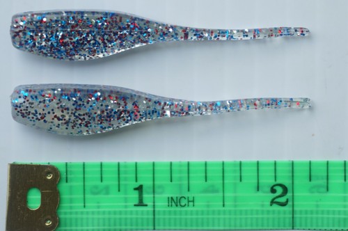 100 - 2" Stinger Panfish Baby Shad Fishing Lures - Crappie/Bass Jigs - 20 Colors - 第 51/76 張圖片