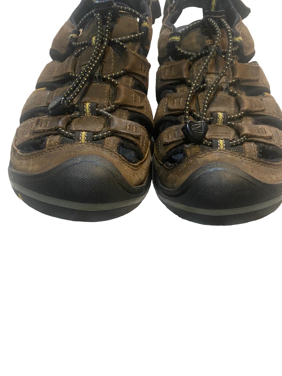 Keen Men\'s Rialto Closed Toe Waterproof Leather Sandal-Bison/Brown Size  9.5 Keen Men main image 3
