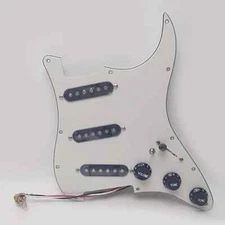 Prewired Loaded Pickguard SSS Single Coil Pickups Set for Fender Strat Guitar