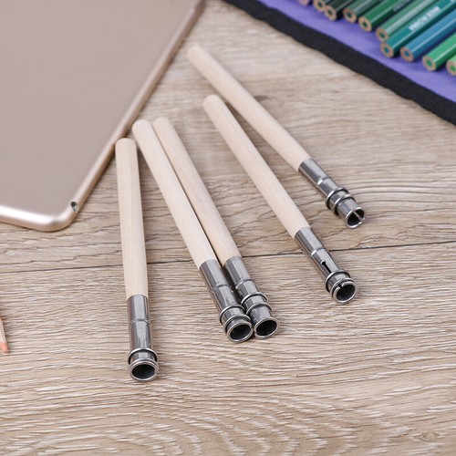 5Pcs Pencil Painting Extender Adjtable Wooden Lengthener Holder Drawing - Picture 12 of 12