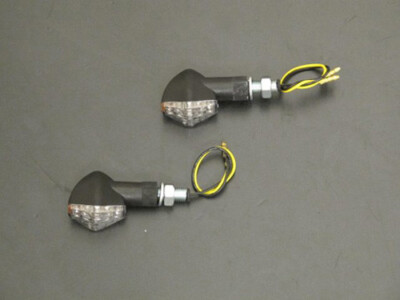 Highway Hawk Turnsignal Set Light Led Short Black E Hh-68-9271