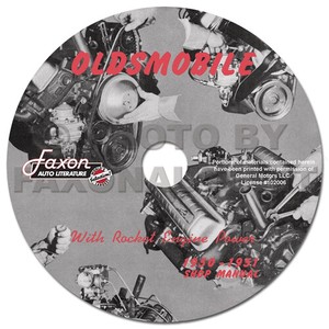 1950-1951 Oldsmobile Shop Manual on CD-ROM Olds 50 51 76 88 98 Repair