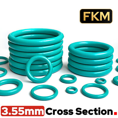Metric FKM Rubber O-Rings 3.55mm Cross Section 6mm-400mm ID - O Ring Seals