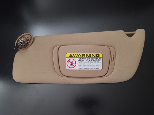 1999-2004 Jeep Grand Cherokee DRIVER Side LEFT Sun Visor Beige Tan - Picture 3 of 4