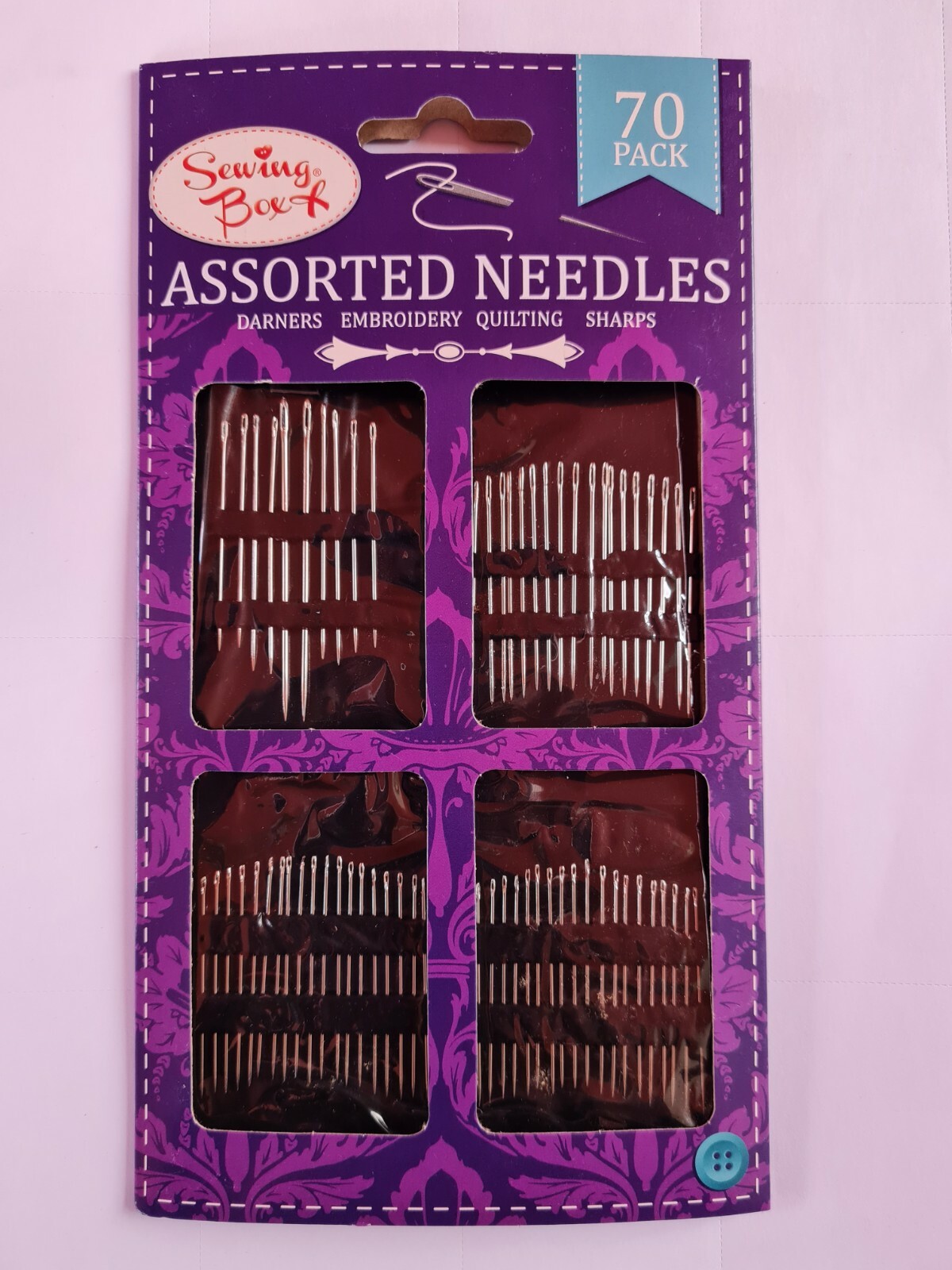 70 ASSORTED SIZES HAND THREADING SEWING NEEDLES