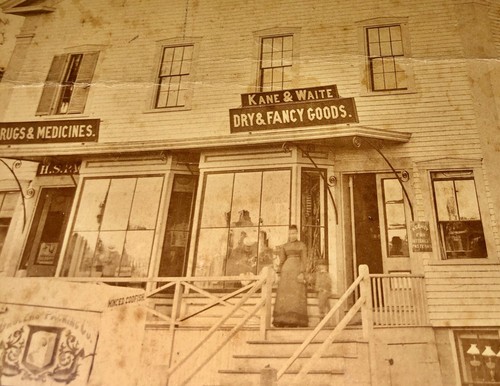 Org 1870s DRYGOODS STORE Braintree MA Massachusetts Antique BIG Albumen PHOTO - Picture 4 of 15