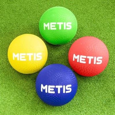 METIS Spielplatzbälle [4er/8er/12er Pack] | Gummi Kinderball – Mehrfarbig | S/L