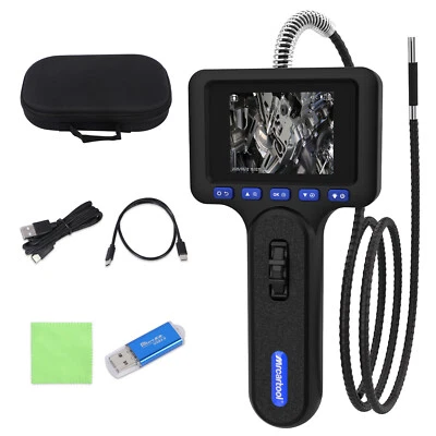 MRCARTOOL Endoscope Camera Two-Way 210° Articulating Borescope Inspection Camera 6.25mm UK