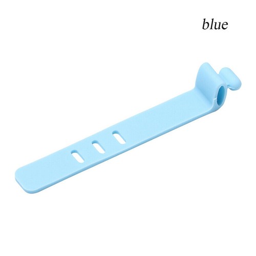 Silicone Data Cable Organizer Headphone Cord Finishing Buckle Wrap Tie Strap -wf - Photo 11/17