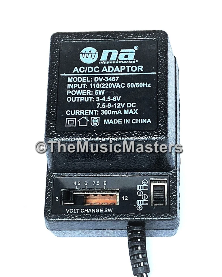 Universal AC to DC Power Supply Wall Plug Adapter 3V 4.5V 6V 7.5V 9V 12V 300mA - Image 2 of 4