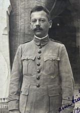PHOTO POILU STUDIO OFFICIER KÉPI FRANÇAIS GUERRE 14 18 WWI WW1 14 18