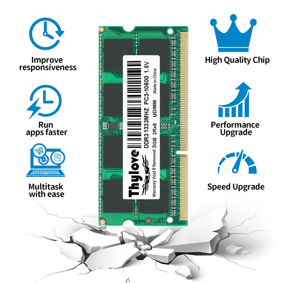 8GB 16GB DDR3 1600 PC3-12800 Laptop SODIMM 204-Pin Memory RAM PC4-2400 DDR4 LOT - Image 3 of 4